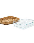 Glass Baking Dish in Removable Basket