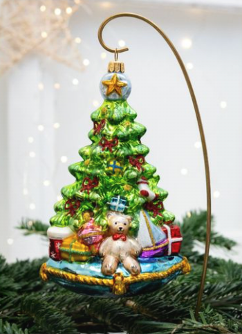 Christmas Tree on Pillow Ornament