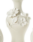 Mini Vases with Sculpted Flowers