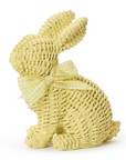 Basket Weave Pattern Easter Bunny with Bow