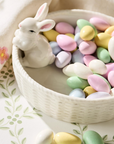 Easter Bunny with Basket Tidbit Dish