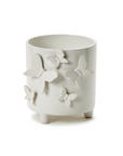 Butterfly Footed Cachepot with Sculpted Butterflies