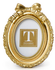 Vintage Gold Mini Photo Frame with Accent Bow