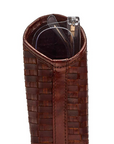 Woven Leather Sunglass/Accessory Holder