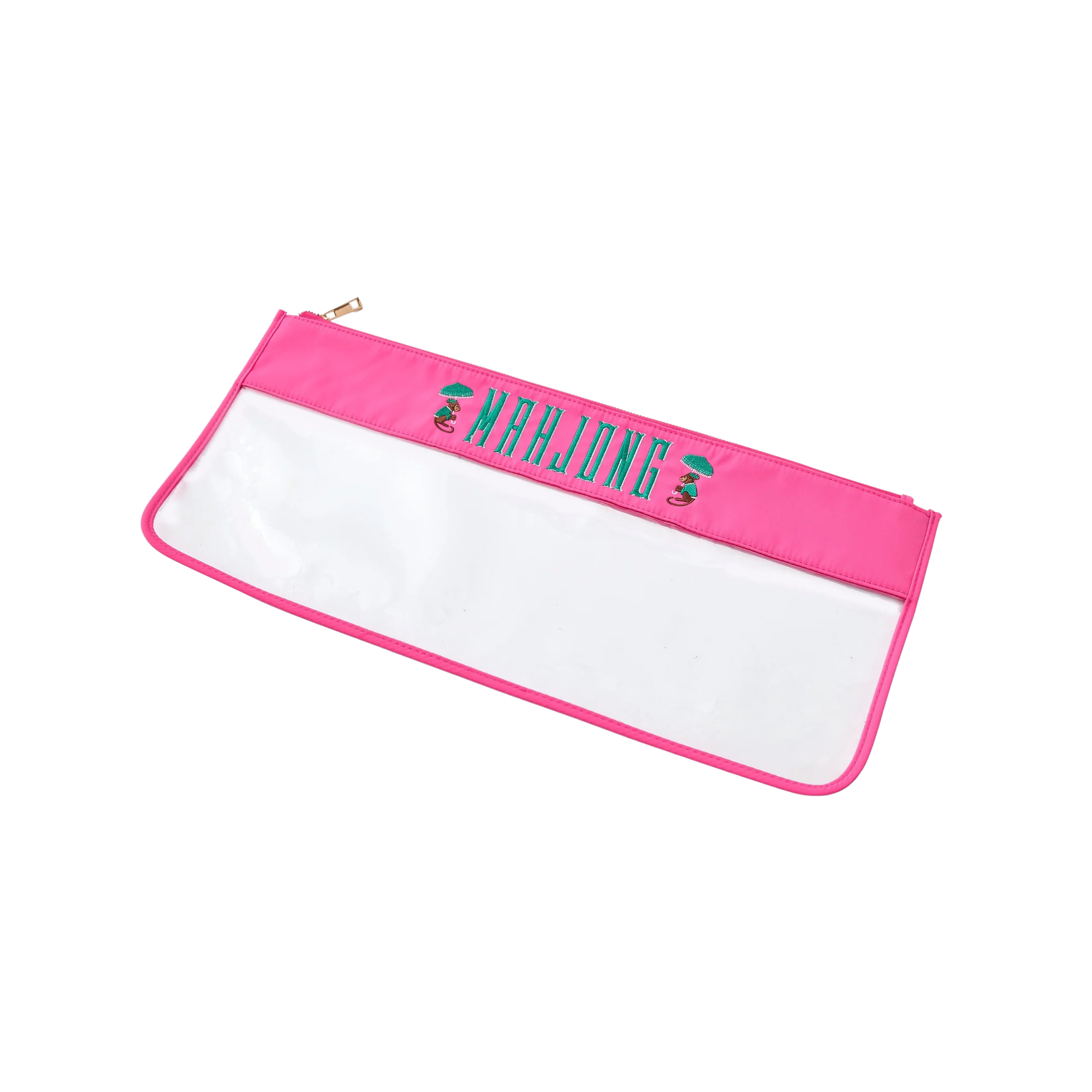 Pink Monkey Mahjong Bag