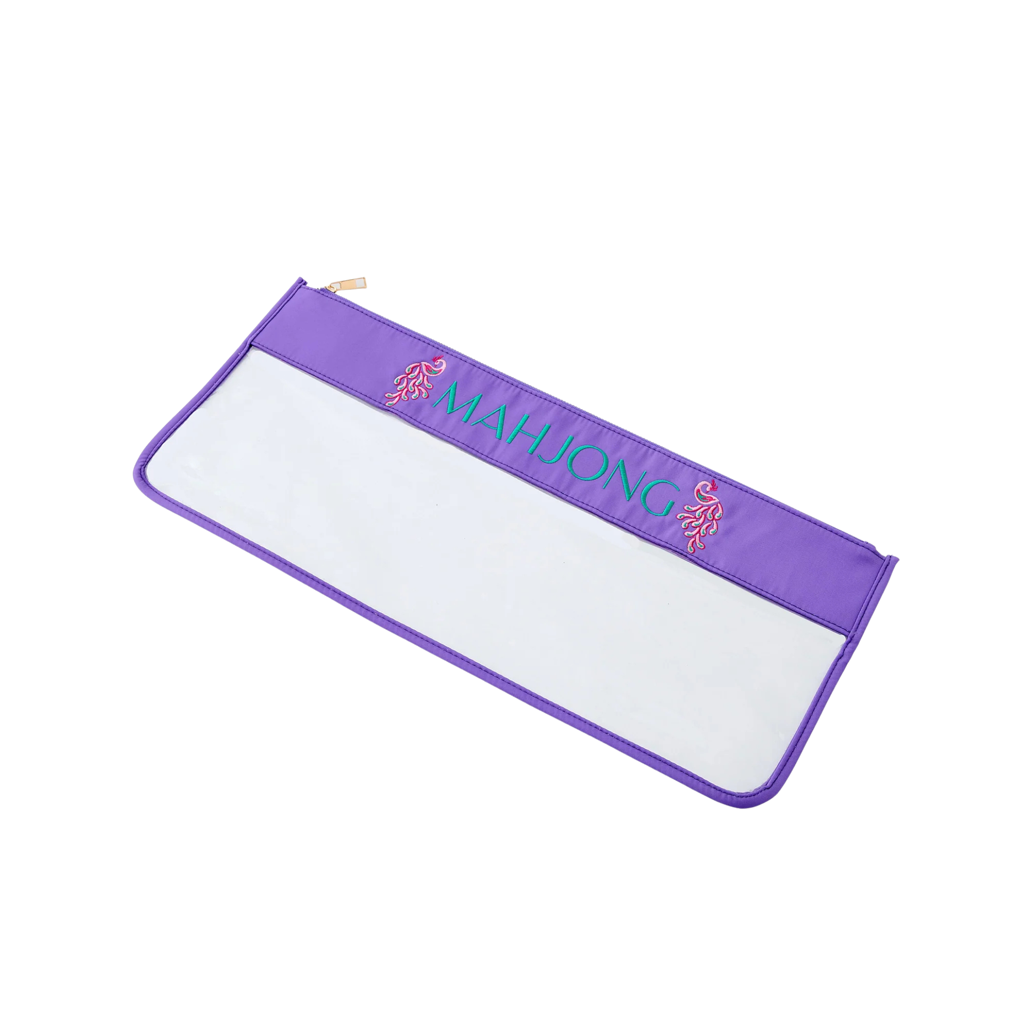 Purple Peacock Mahjong Bag