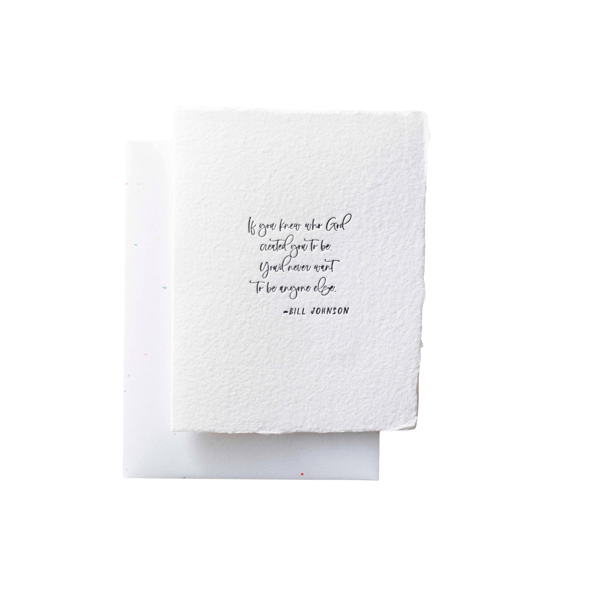 God Created You To Be Greeting Card