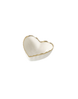 Heart Scalloped Gold Edge Bowl