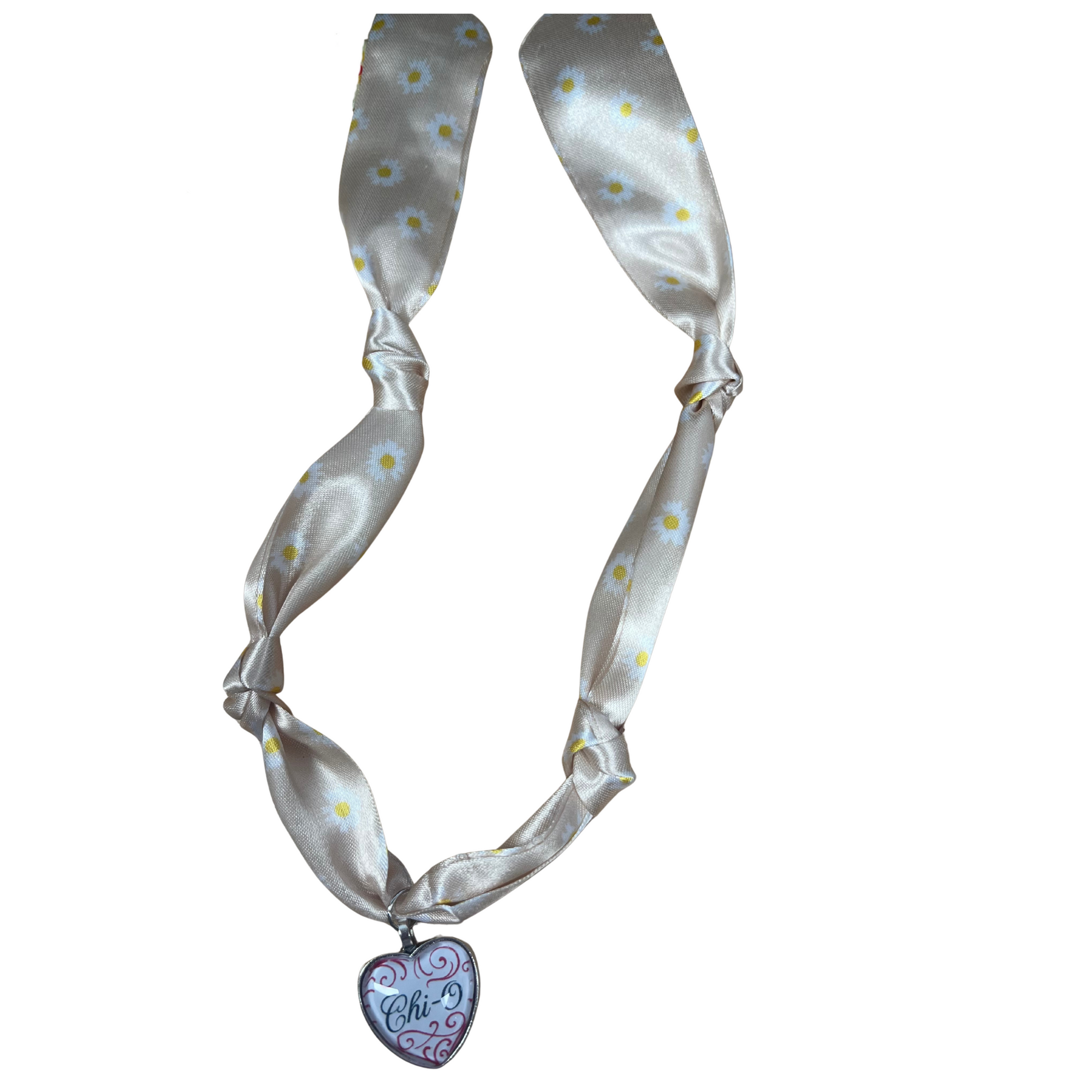 Chi Omega Scarf Necklace