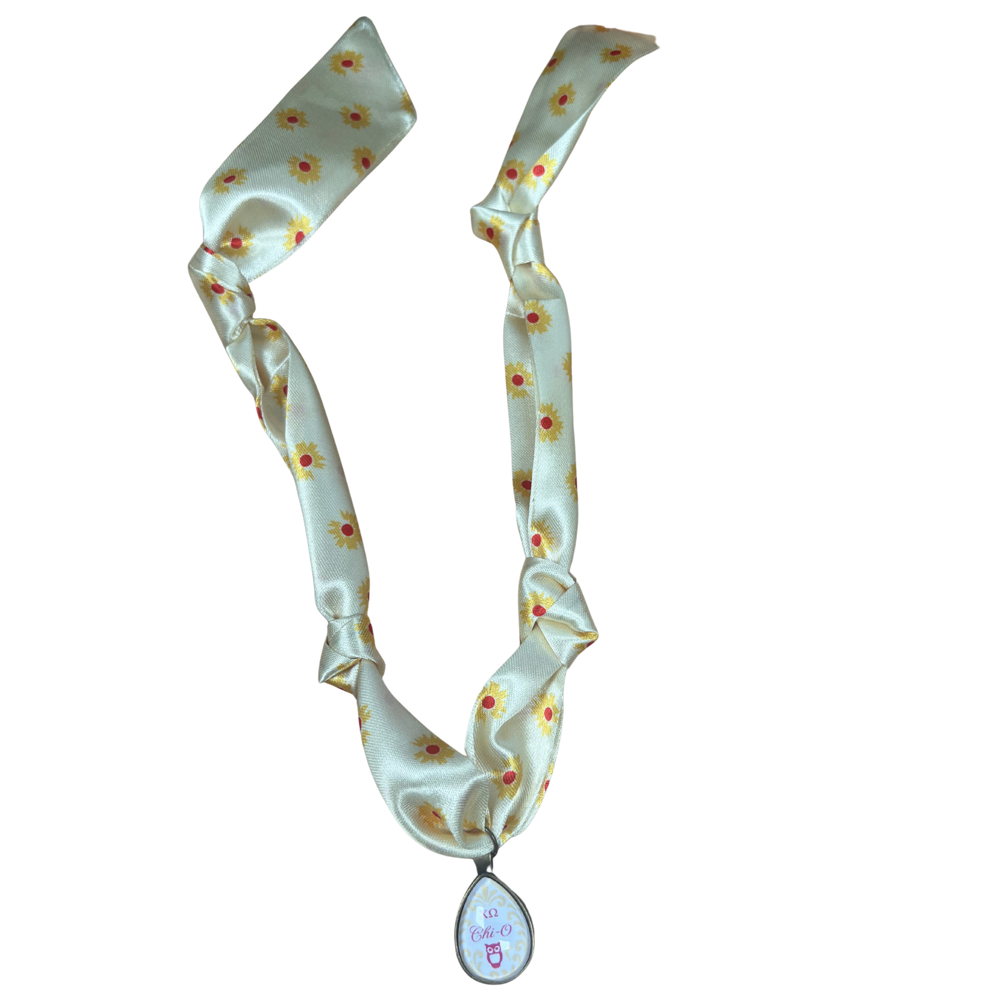 Chi Omega Scarf Necklace