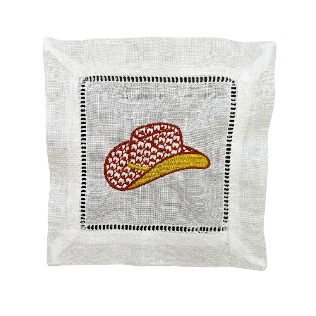 Cowboy Hat Cocktail Napkin - Set of 4