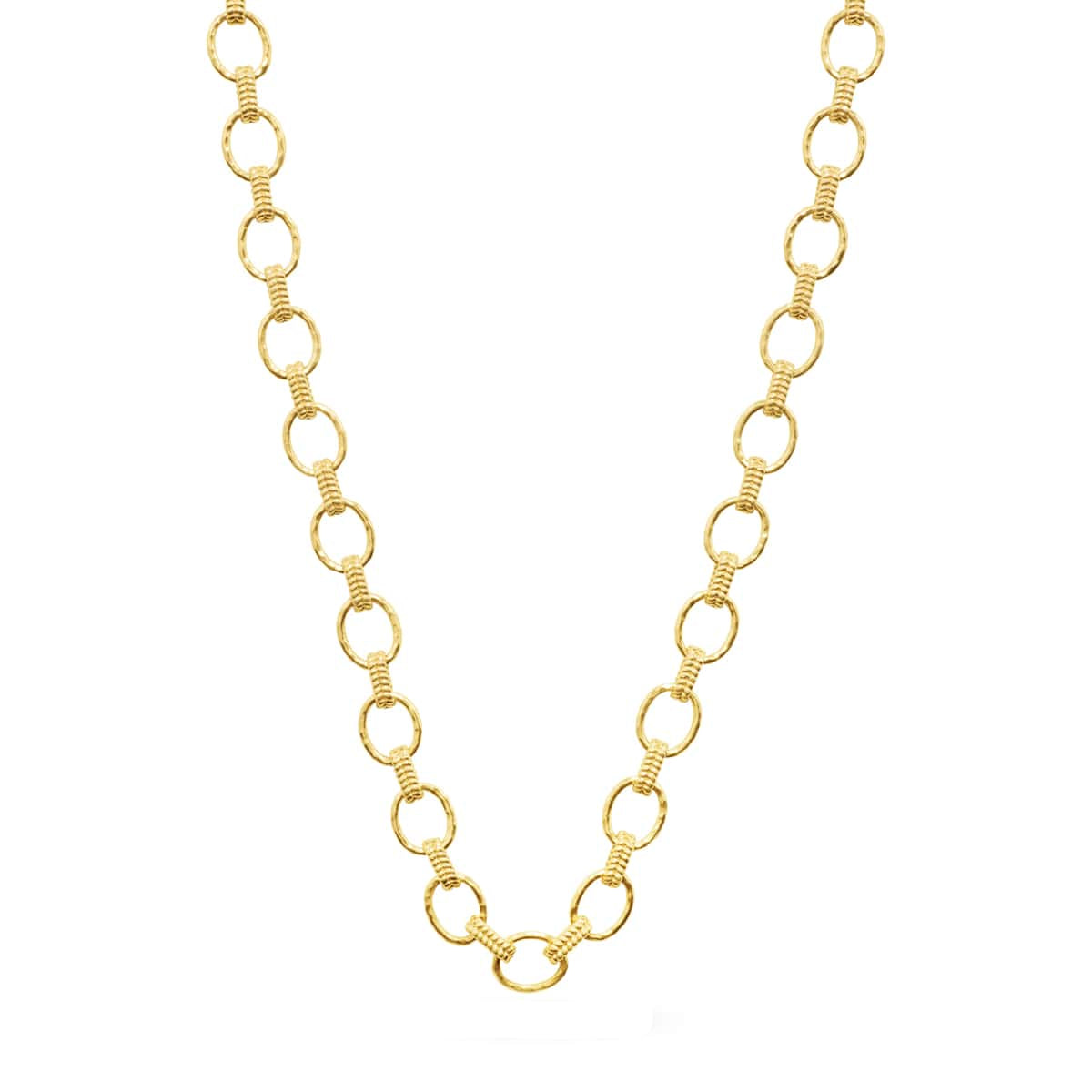 Cleopatra Small Link Necklace, Gold