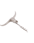 Pewter Cow Skull Wine Pull