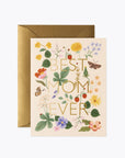 Greeting card with floral design and 'Best Mom Ever' text on a white background