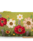 Day In The Park Floral Beaded Crossbody Handbag