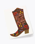 Birthday Boot Card