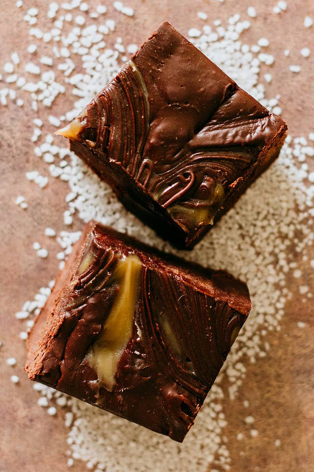 Dark Chocolate Sea Salt Caramel Fudge 8oz
