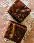 Dark Chocolate Sea Salt Caramel Fudge 8oz