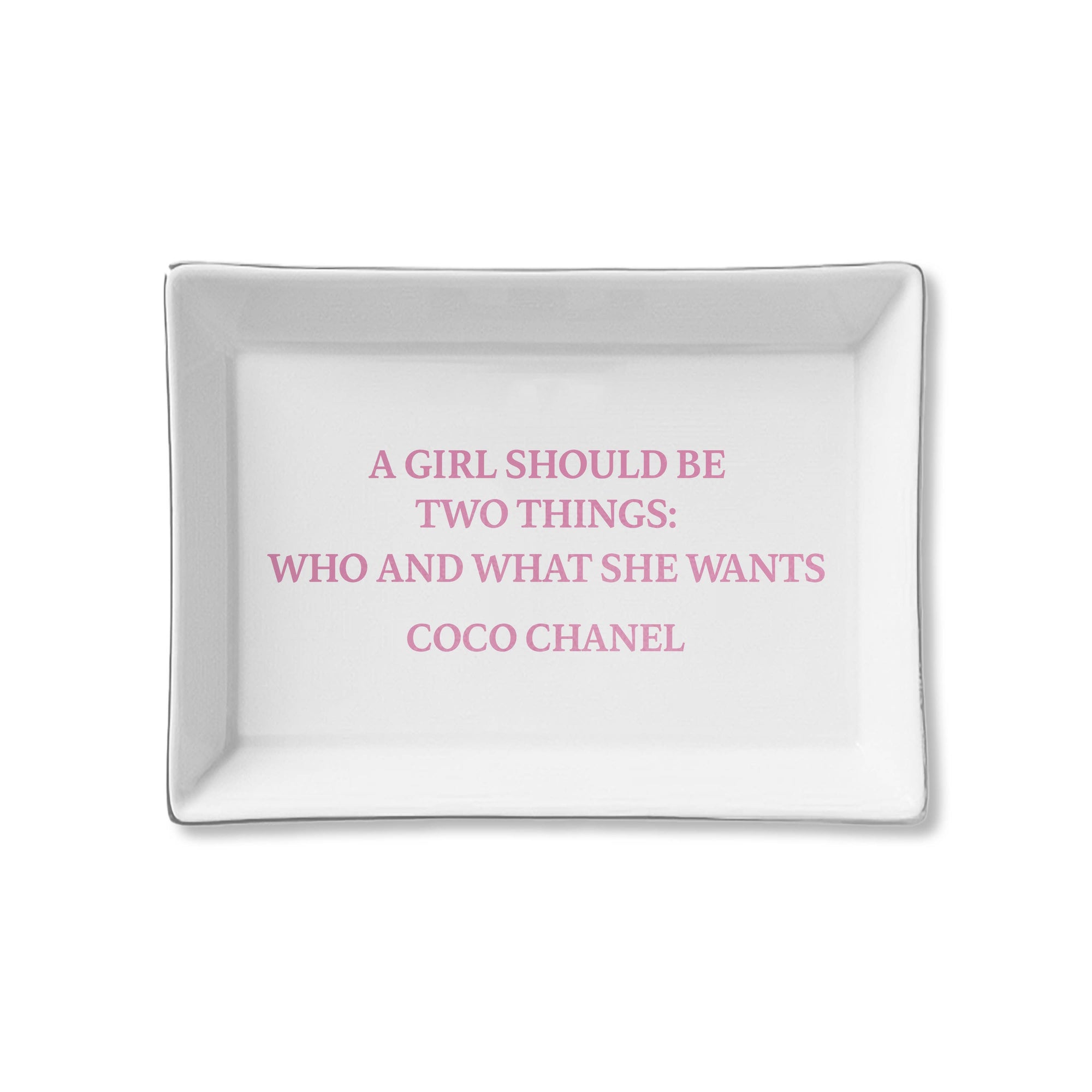 Ceramic Tray- A Girl Should Be Two Things