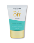 Tube of Chez Gagne 'Walk It Off' foot cream with lavender rosemary scent on a white background