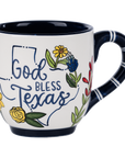 God Bless Texas Flower Mug