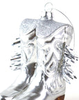 Cowboy Boot Boxed Glass Ornament