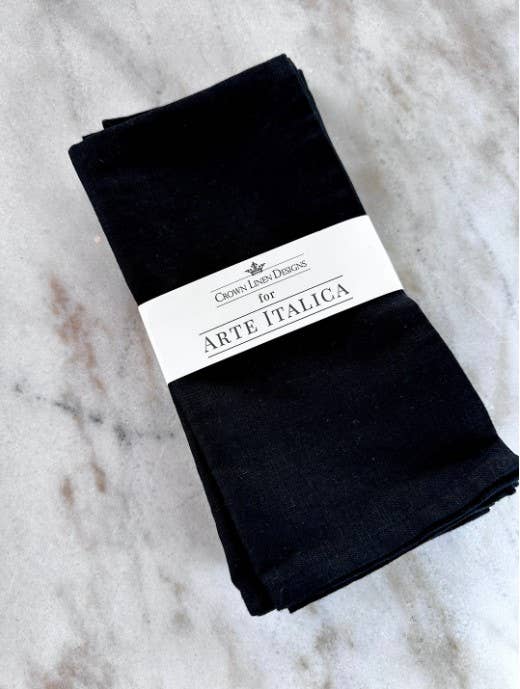 Washed Linen Napkin Set of 4 - New Color: Evergreen
