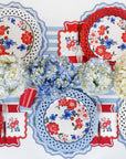 White Basketweave Dinner Paper Plates