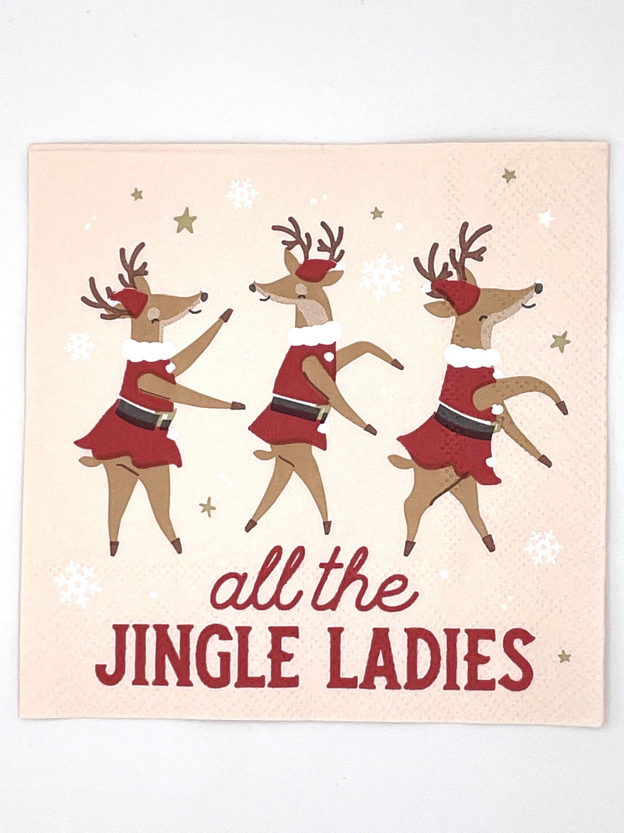 Jingle Ladies Cocktail Napkins