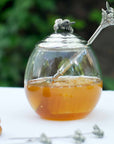 Bee Glass Honey Pot with Spoon