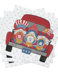 Gnome's Truck Cocktail Napkins - Patriotic Napkins