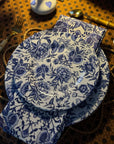 Melamine Chinoiserie Garden Bleu Salad/Dessert Plate 8", Set of 4