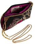 Queen of Everything Beaded Crown and Rose Crossbody Bag