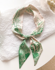 Initial Silk Scarf – Personalized Gift Accent for Her: J