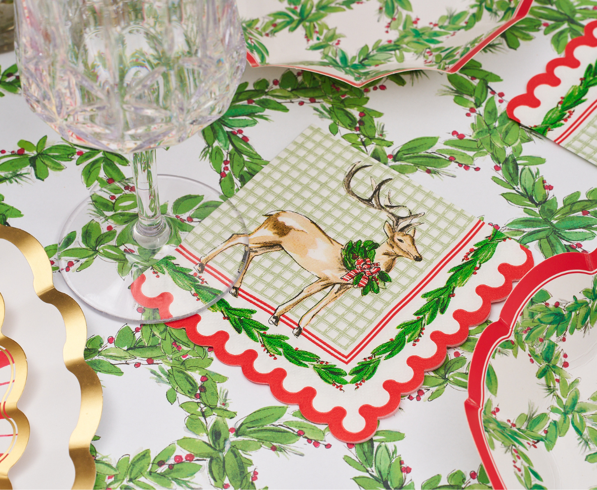 Holly Berry Cocktail Napkins