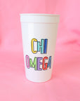Bring On the Fun Sorority Stadium Cup: CHI OMEGA