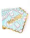 Mahjong Stripe Paper Cocktail Napkins