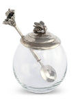 Bee Glass Honey Pot with Spoon