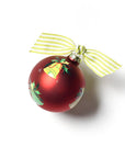 Christmas Bells are Ringing Glass Ornament