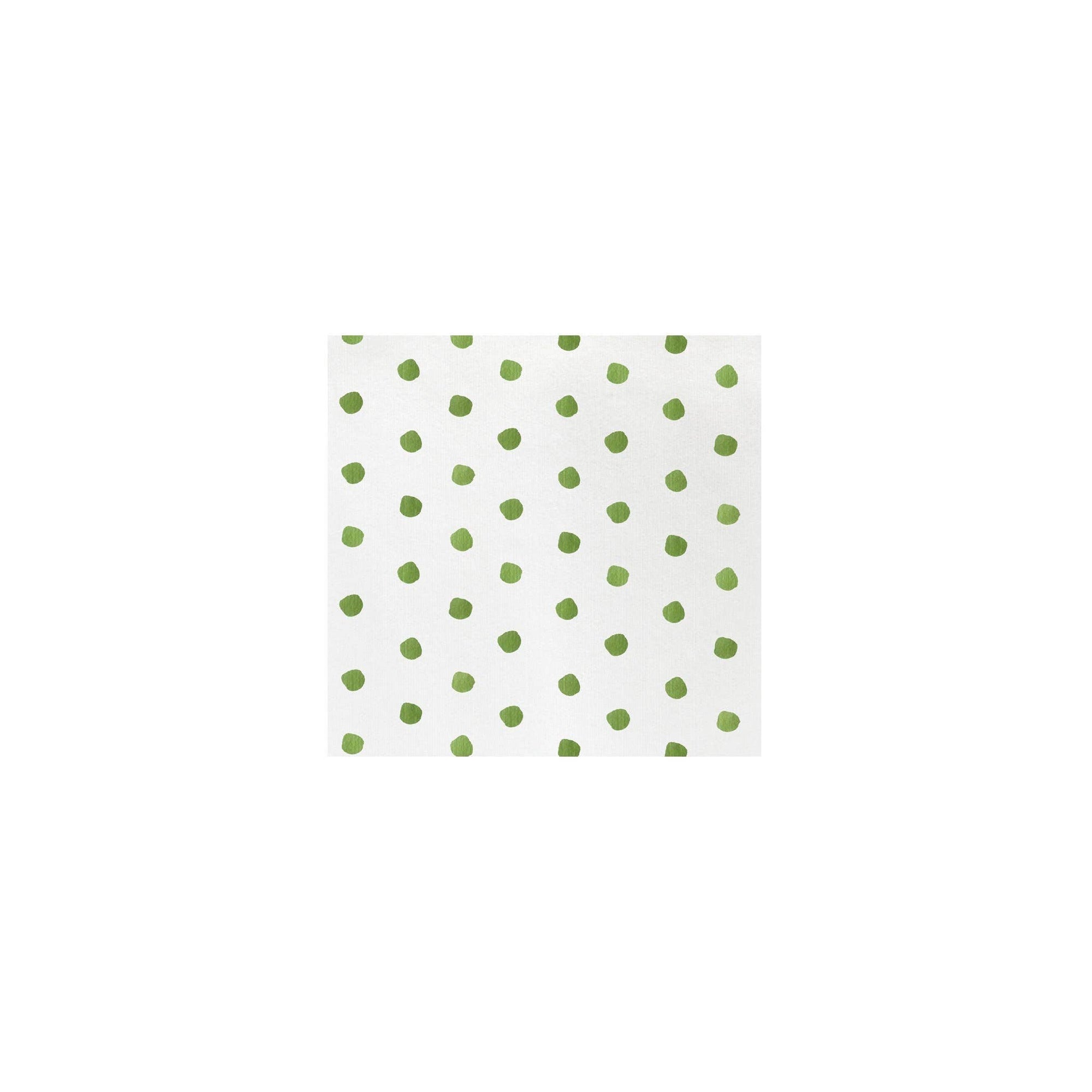 Papersoft Napkins Dot Green Cocktail Napkins, Pack/20