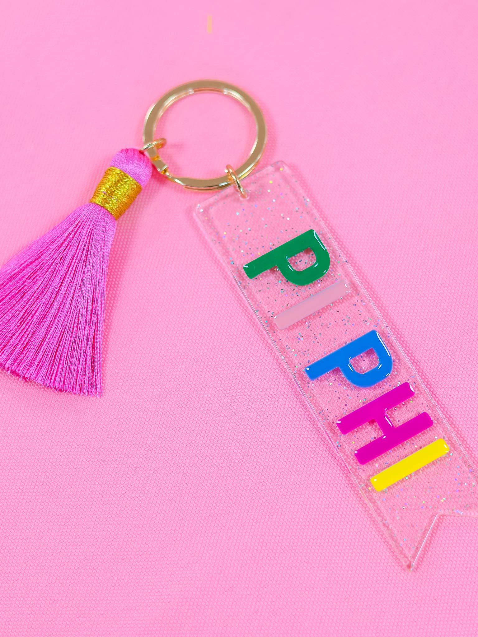 Pi Beta Phi Tassel Key Fob