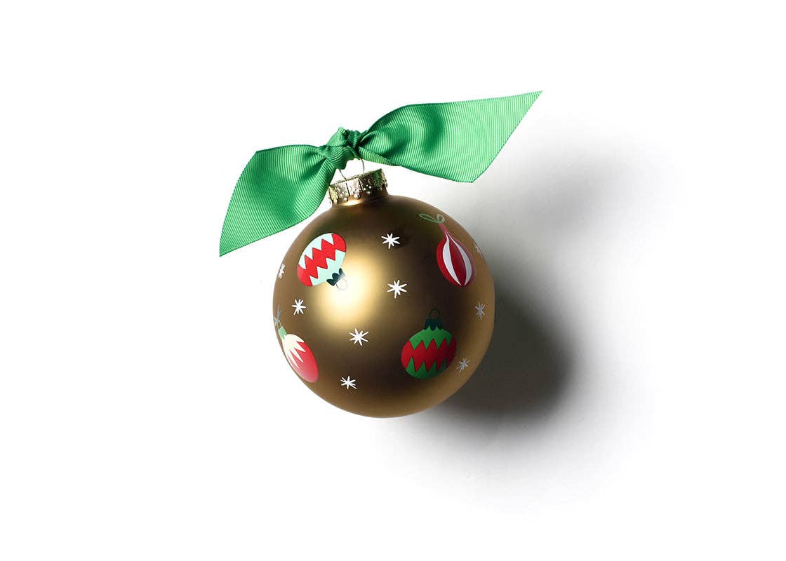 Gold Vintage Ornaments Glass Ornament