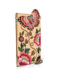 Butterfly Garden beaded floral crossbody