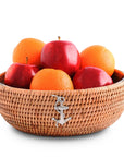 Anchor Hand Woven Wicker Natural Rattan Serving Bowl