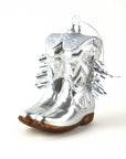 Cowboy Boot Boxed Glass Ornament
