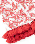 Nutcracker Toile Tassel Kitchen Towel Set