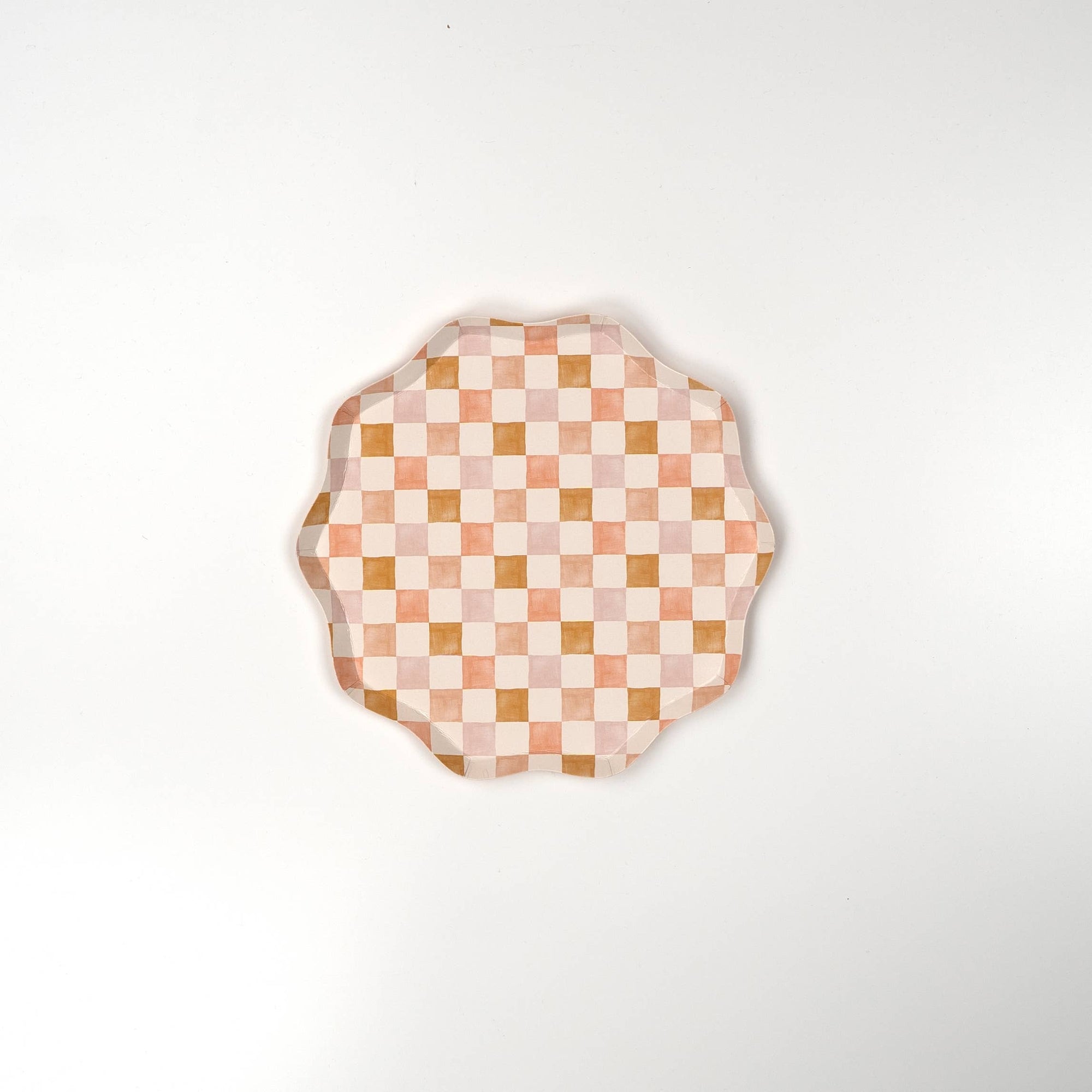 Harmony Plaid Dessert Paper Plates