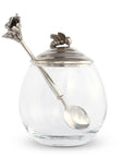 Bee Glass Honey Pot with Spoon