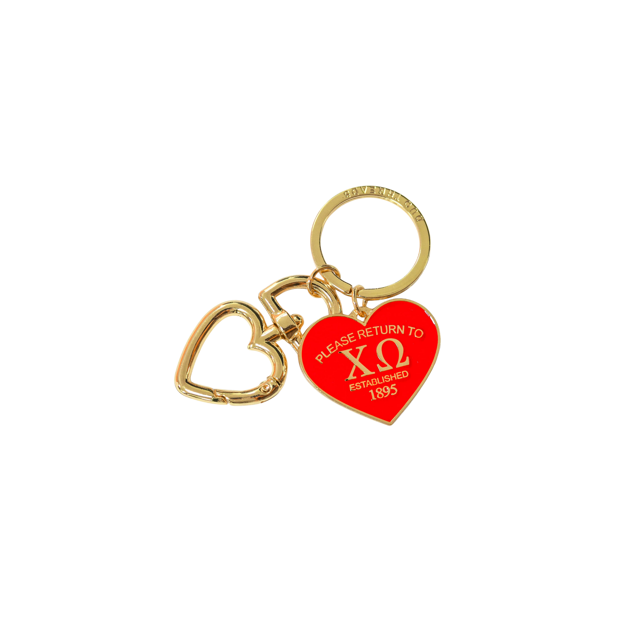 Chi Omega Please Return Key Ring