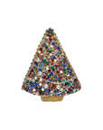 Glittering Joy Colorful Christmas Tree with Gems Handbag